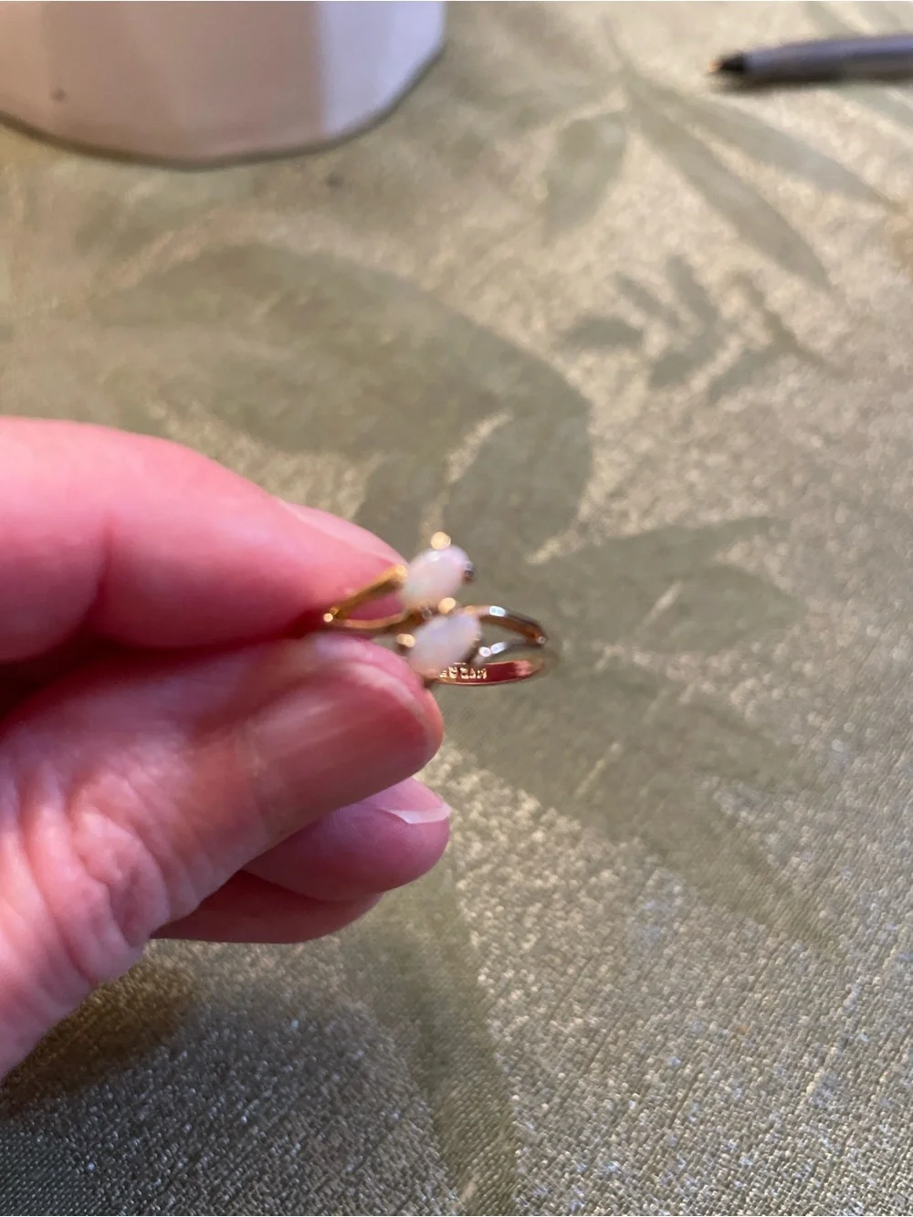 Opal Double Stone 14 K GE. EUC